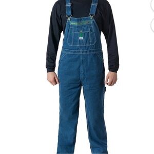 NWT Liberty Men's 100% Cotton Denim Bib Overalls Size 50x32
